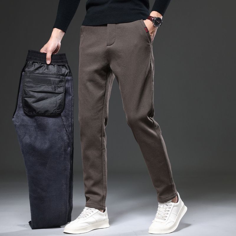 Men'S Fashion Jeans And Boots - 2026 Pantaloni Invernali Caldi in Pile