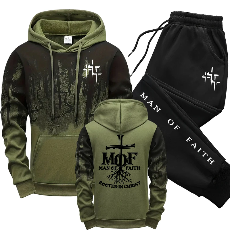 Mens Fashion Casual Outfits - Tuta da uomo Man of Faith