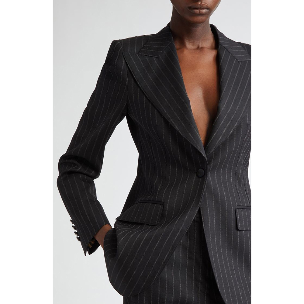 Men'S Fashion All Black Outfit - Elegante Completo Nero da Donna con
