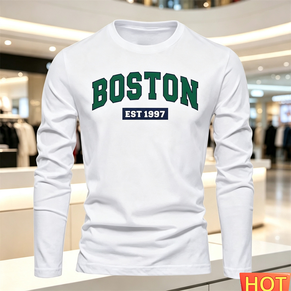Mens Fashion Clothes - T-shirt a maniche lunghe da uomo