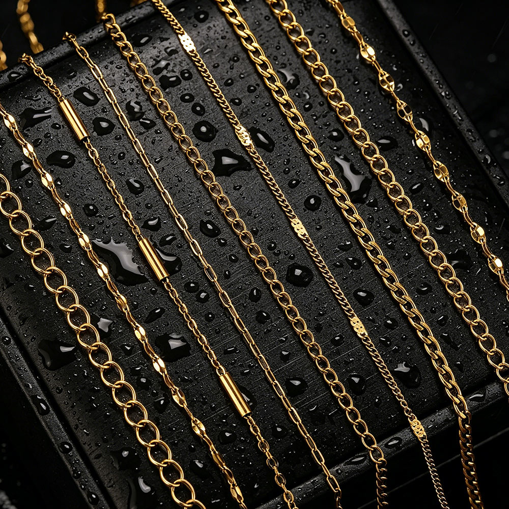 Men'S Fashion Necklaces - Catene Lunghe a Croce in Acciaio