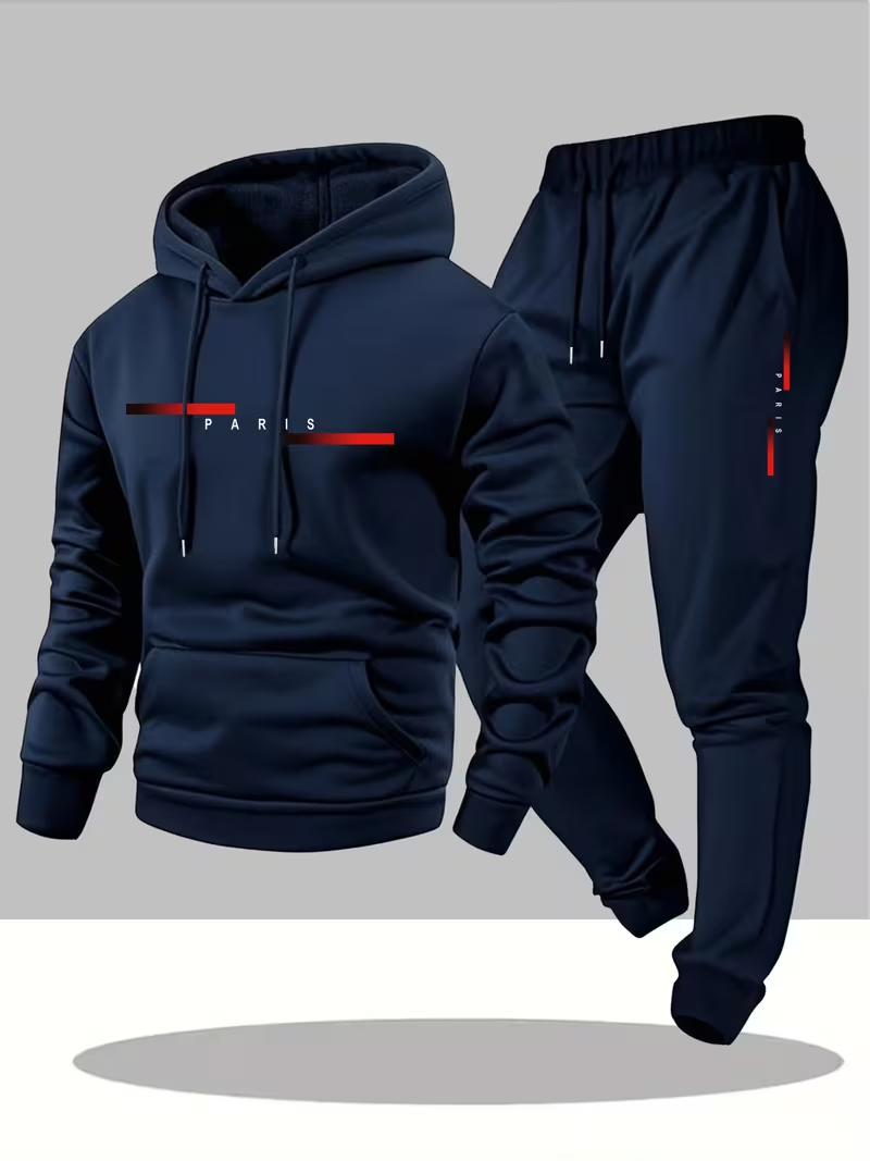 Men'S Fashion Trousers - Set Trendy da Uomo con Stampa