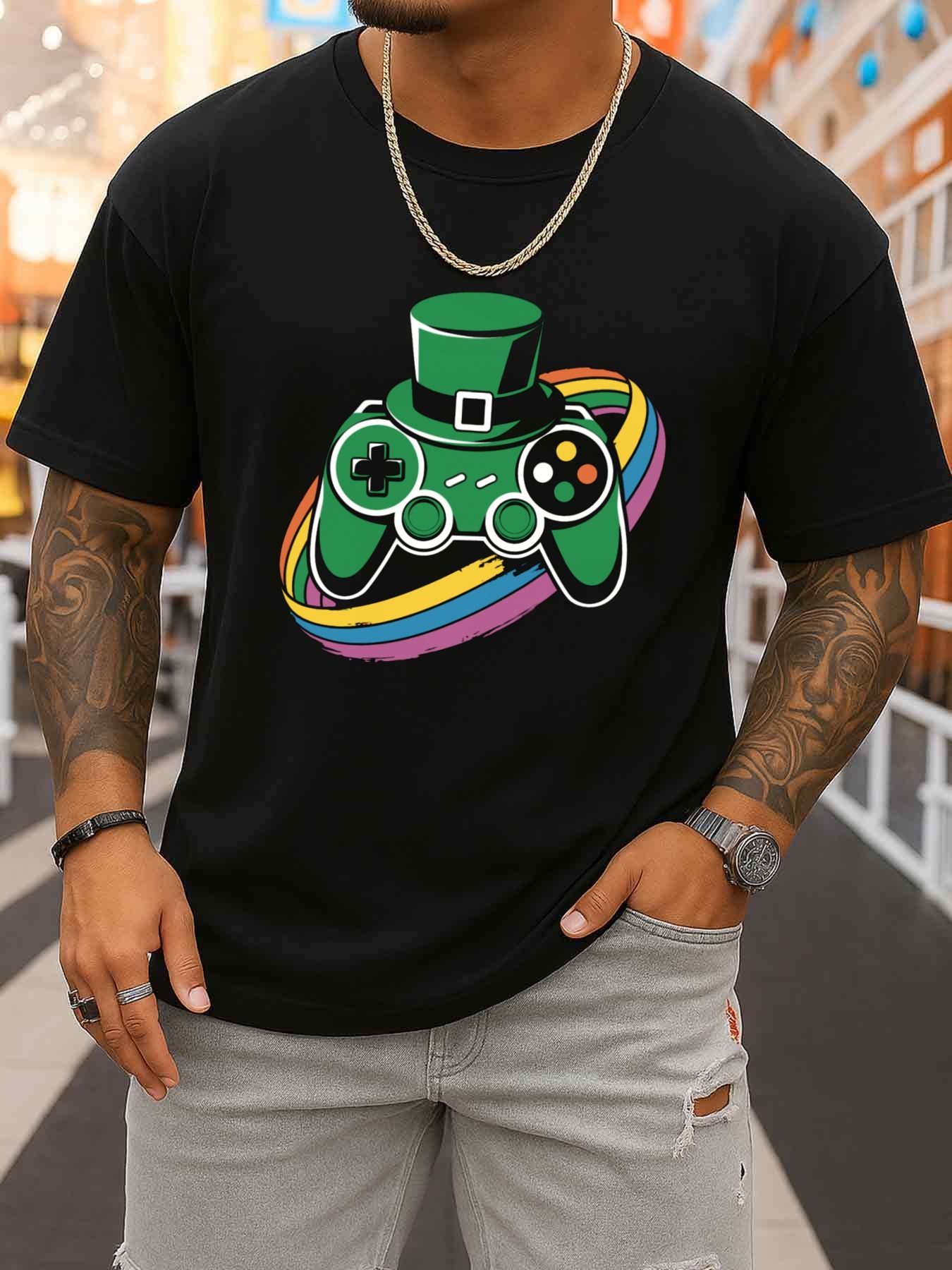 Men'S Fashion All Black Outfit - T-shirt da uomo a maniche corte