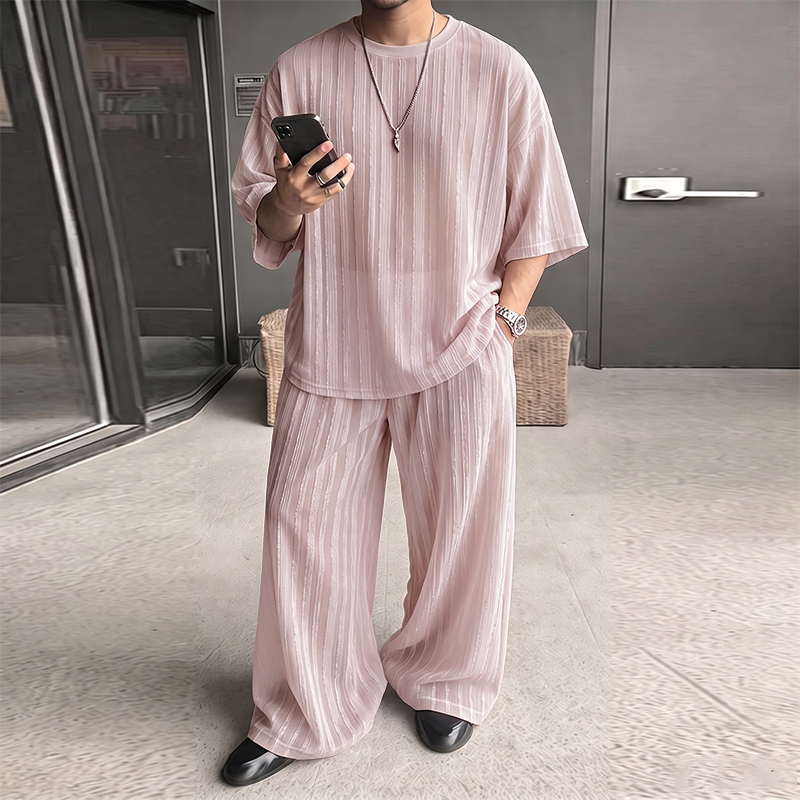 Men'S Fashion Loose Pants - INCERUN Completi da Uomo a Righe