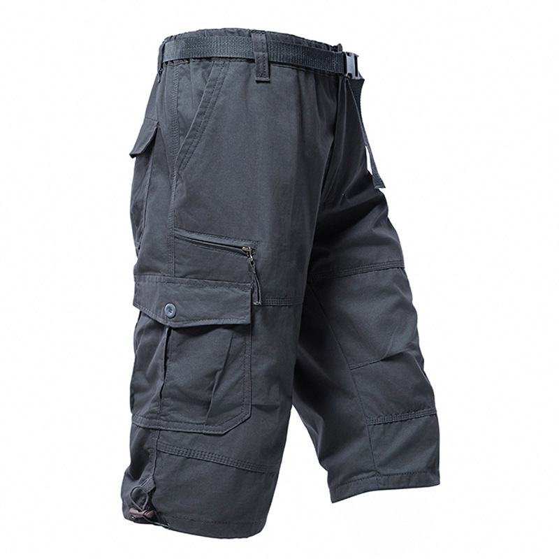 Men'S Fashion Trousers - Pantaloncini Cargo da Uomo in Cotone,