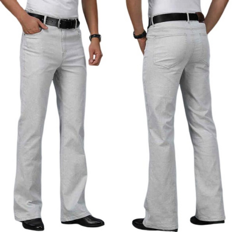 Men'S Fashion Jeans And Boots - Jeans larghi beige da uomo Pantaloni