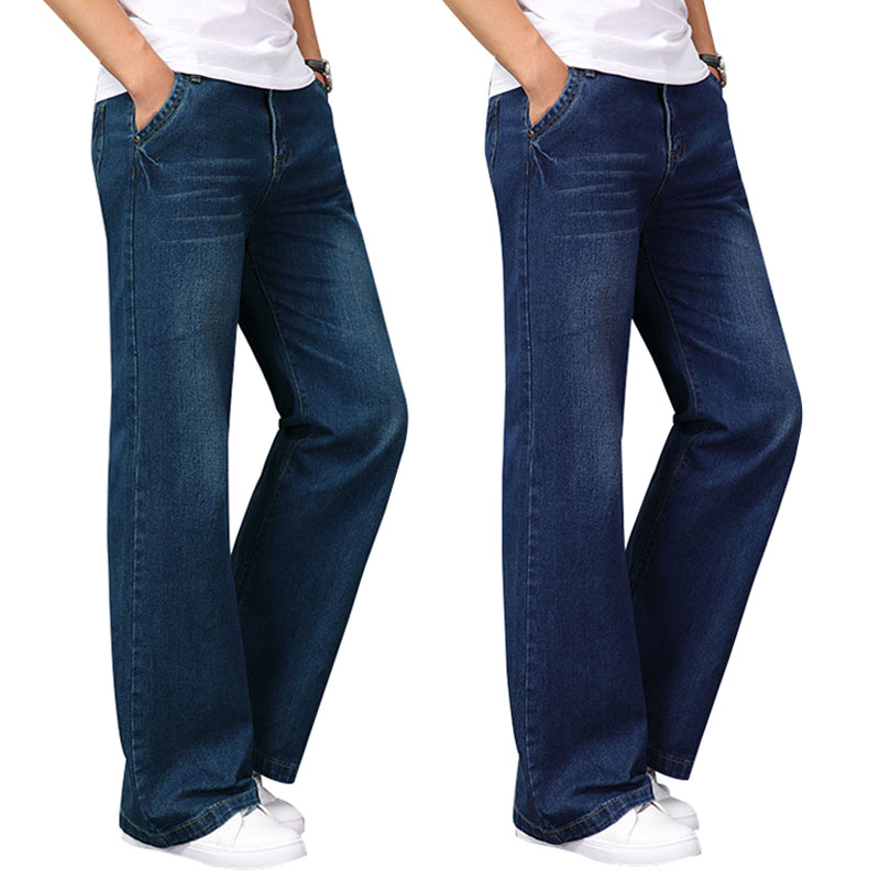 Men'S Fashion Jeans And Boots - Primavera Jeans svasati grandi pantaloni in