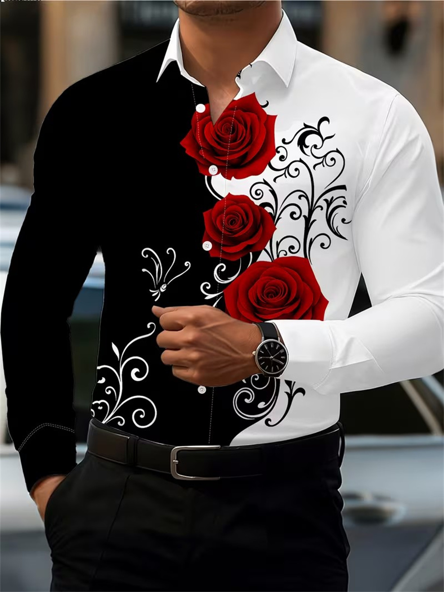 Mens Fashion Clothes - Camicia a maniche lunghe da uomo