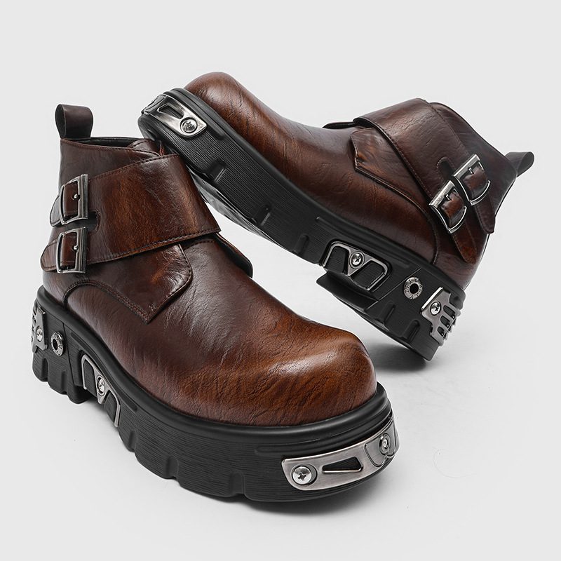 Men'S Fashion Footwear - stivali con plateau punk goth moda