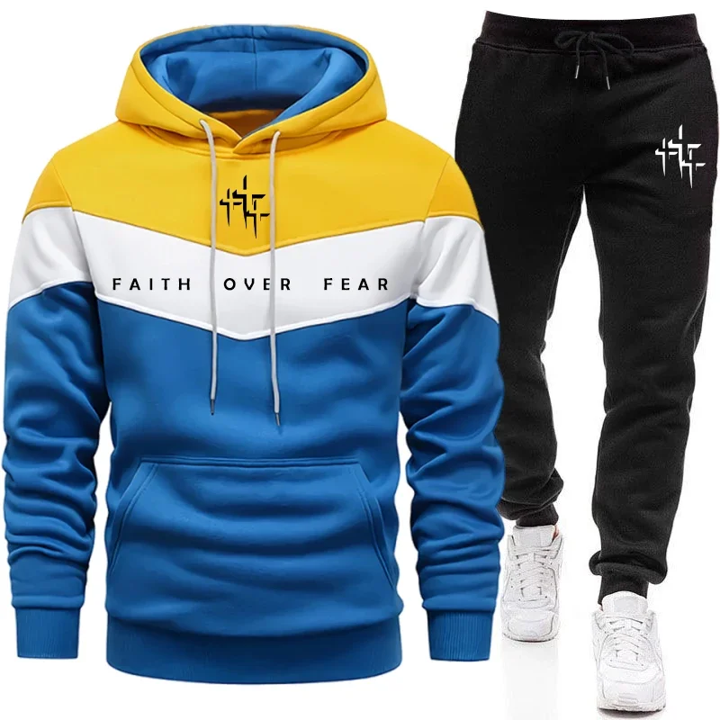 Tuta da Uomo 'Faith Over Fear' - Men'S Fashion Trousers recensione e prezzo