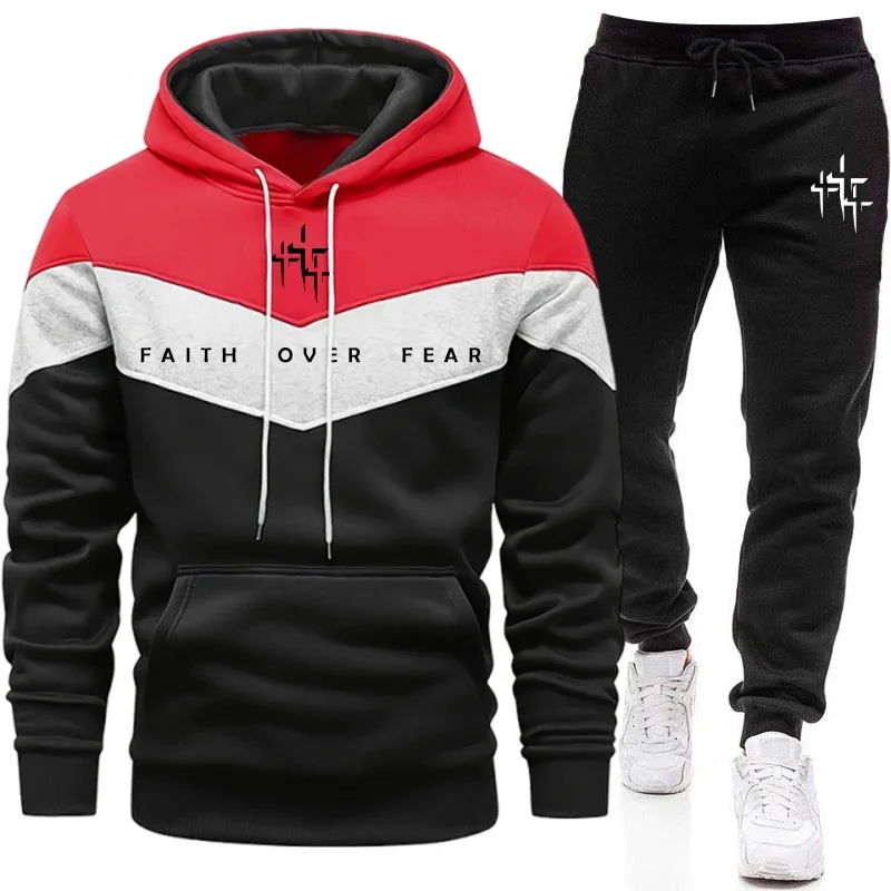 Tuta da Uomo 'Faith Over Fear' - Men'S Fashion Trousers recensione e prezzo