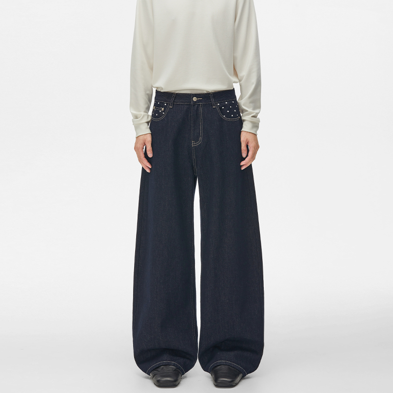 Jeans in denim grezzo blu con  - Men'S Fashion Jeans And Boots recensione e prezzo