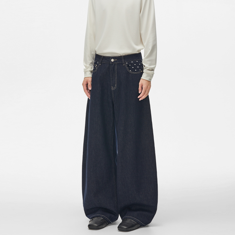 Jeans in denim grezzo blu con  - Men'S Fashion Jeans And Boots recensione e prezzo