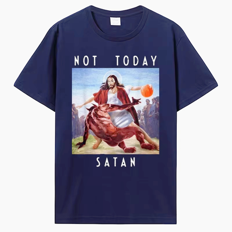 Maglietta Not Today Satan Jesu - Men'S Fashion Today recensione e prezzo